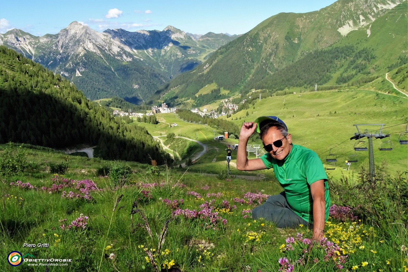 13 Salgo in direttissima la pista di sci verso Montebello- Terrazza Salomon.JPG